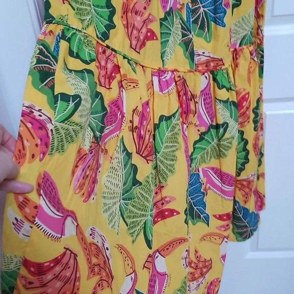 FARM RIO Beaks & Bananas Cotton Maxi Dress - Picture 6 of 12